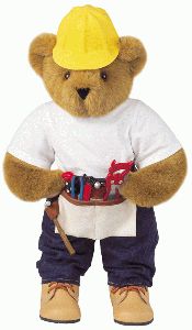 construction worker teddy bear