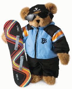 15" Snowboarder Bear